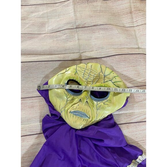 Vintage Green/Purple Space Martian Alien Hooded Mask Missing Eyes - OS - Picture 8 of 11